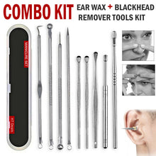 Load image into Gallery viewer, Ear Wax Remover Spoon Earwax Picker And Pimple Blackhead Remover Tools - COMBO KIT
