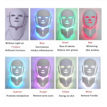 Load image into Gallery viewer, Colorful Facial Mask Apparatus Beauty Face Mask Neck Mask Household Facial Care Skin Rejuvenation Beauty Apparatus
