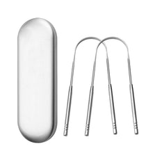 Load image into Gallery viewer, U-shaped Stainless Steel Three-piece Tongue Scraper
