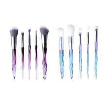 Load image into Gallery viewer, Makeup Brushes Travel Set 5PCS Pro Rainbow  Diamond Shaped New Arrival
