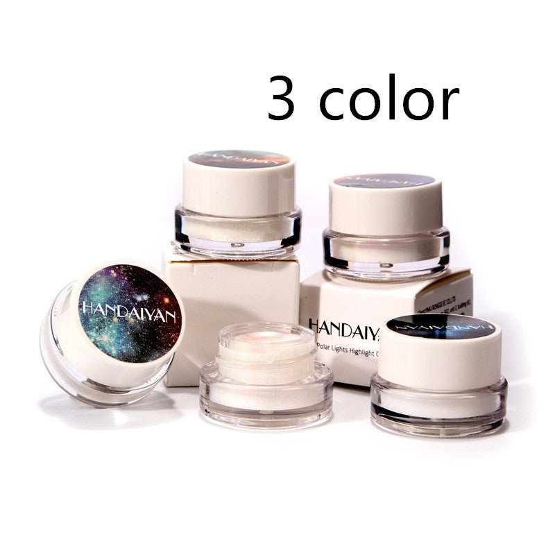 5 Colors Aurora Chameleon Highlighter 3D Shine Shimmer Eyeshadow Bronzer Contour Cream Rainbow Highlighting Beauty Cosmetics