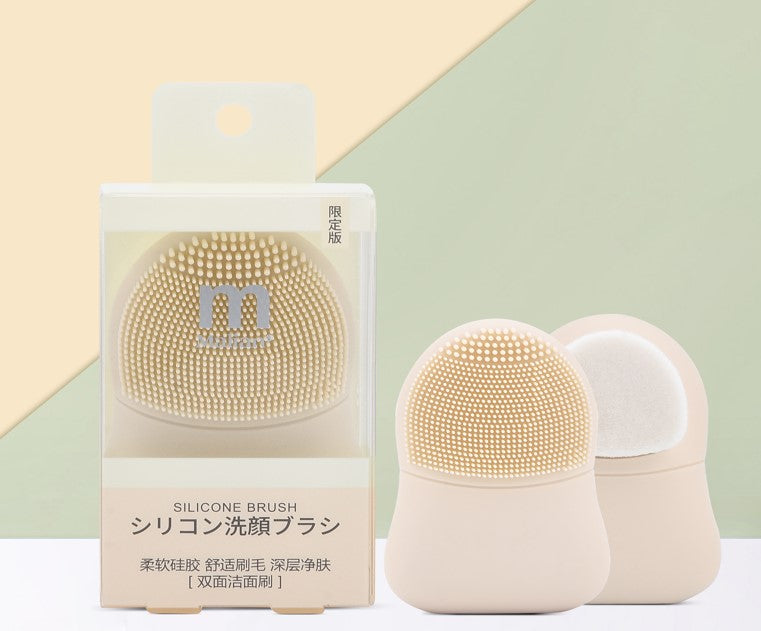 Facial Cleansing brush Duo Silicon and Super Volume Brush M3016